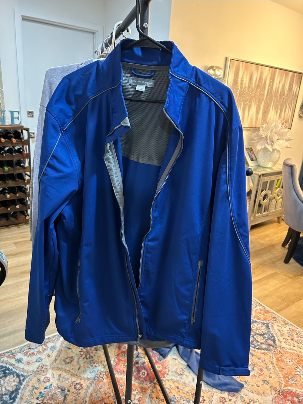 Cutter & Buck Men’s Royal Blue Full-Zip Performance Jacket
